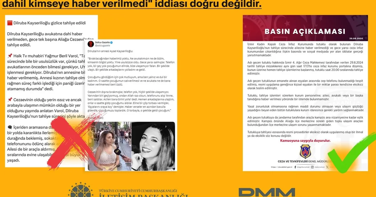 Dilruba gizlice tahliye mi edildi? Açıklama geldi