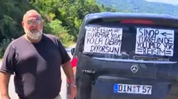 Gurbetçiden “Cumhurbaşkanı Erdoğan sesimi duy” eylemi